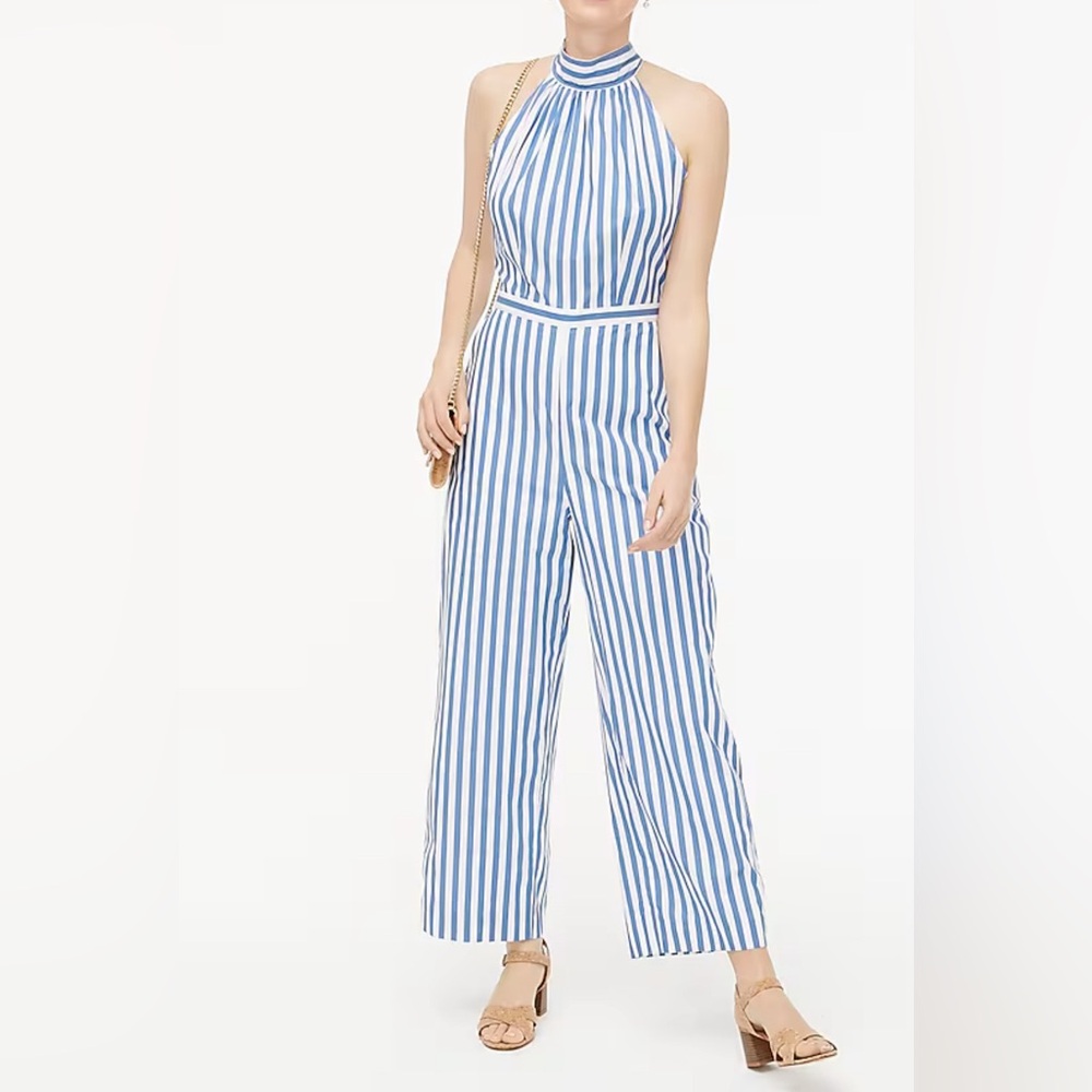 J CREW tie-back halter jumpsuit Size 00